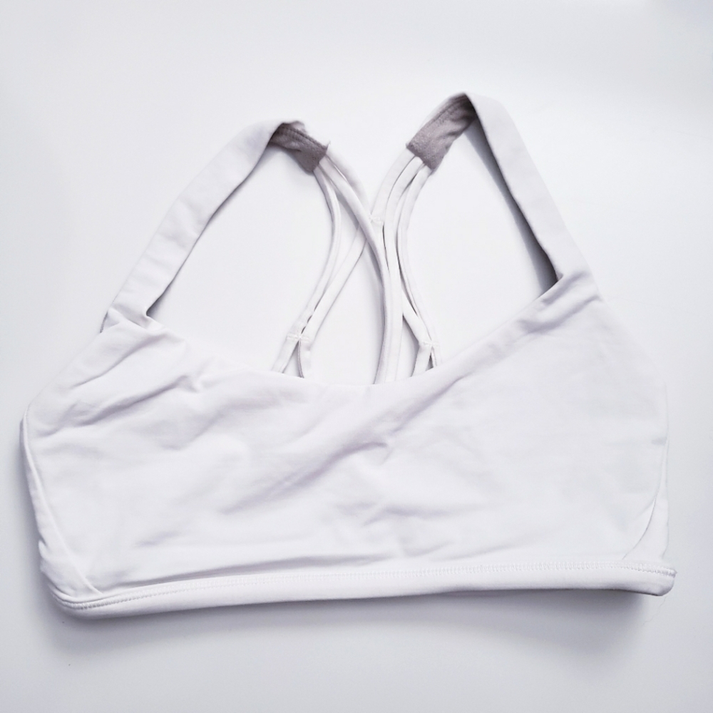 Lululemon Free To Be White Strappy Sports Bra 4